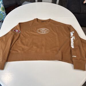 Pro Standard San Francisco 49ers Brown Womens Crewneck Sweatshirt 2XL